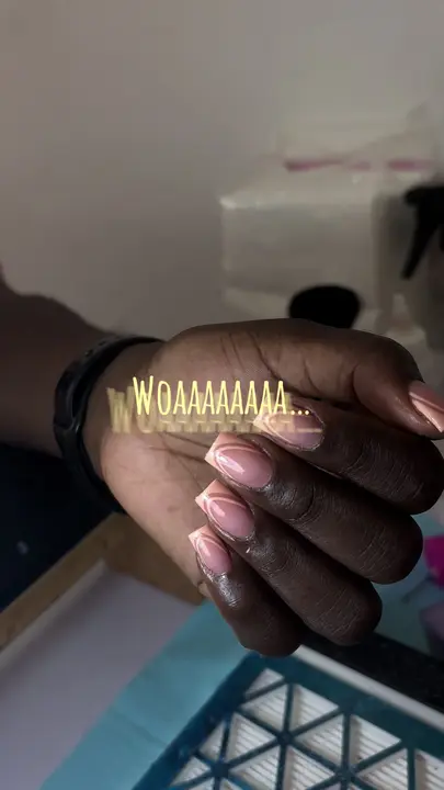 Russian manicure Toronto with classic French tips
