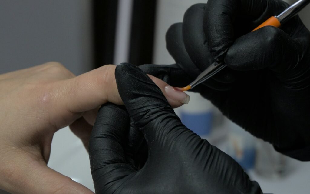 Russian manicure Toronto technique — precise e-file cuticle work